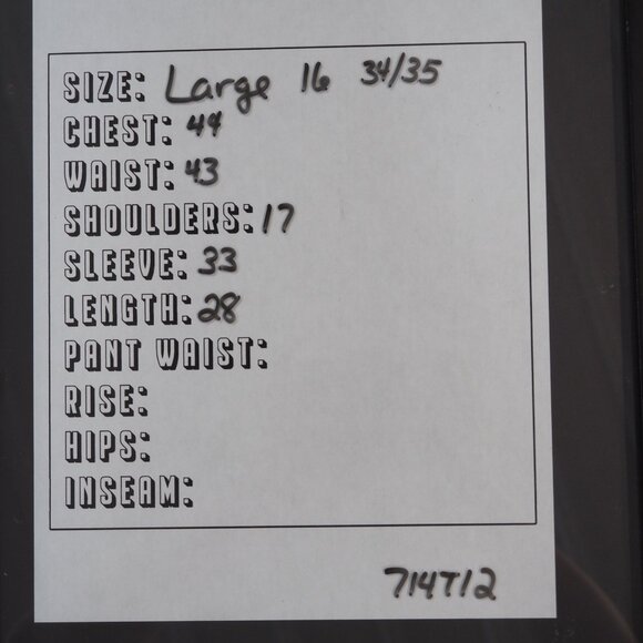 Michael Kors Shirt Mens Large Blue Oxford Slim Button Front Ditzy Geometric Prep - Picture 7 of 9